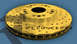 2001 Ford Excursion - Gold slotted drilled rotors