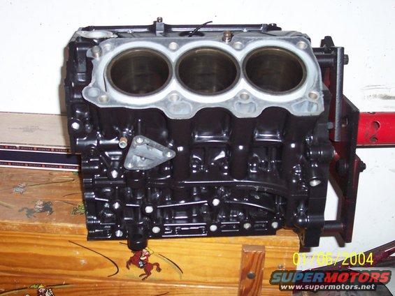 pics of race block painted and back from the machine shop. it might go back again though pending my decision on a dry sump oil pump and different pistons.