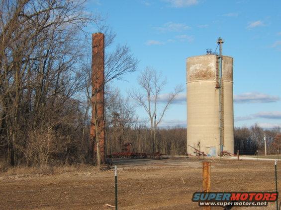 mess hall chimney and bombproof watertower