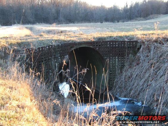 culvert. look like metal runway strips????