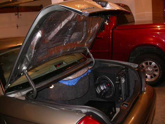 Trunk with Sound Deadening