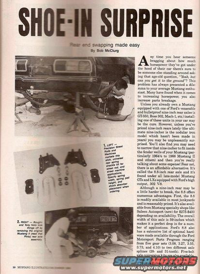 1978 Ford Mustang II rear end being worked on, with parts laid out