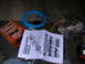 1984 Ford Bronco - Manual and parts for an ARB Air Locker installation, including a diagram of the differential components and blue air tubing.