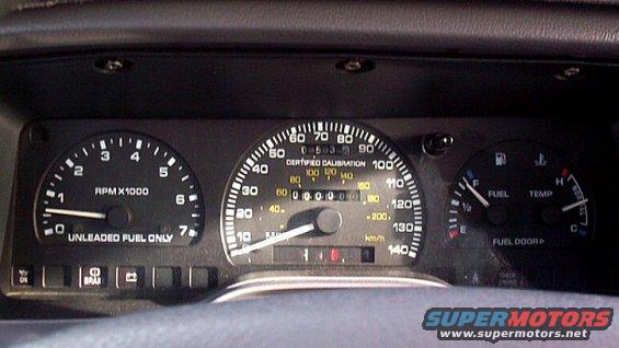 Another shot of the cluster at 100k miles.