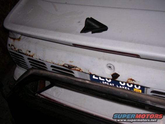 Old hatch before installing new one.