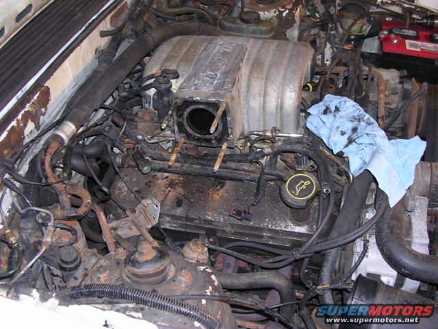 Replacing the t-body gaskets to make it run a little better.