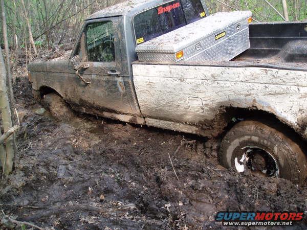 This is the day after I got stuck. Finally we started digging it out.