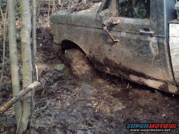 This is after we dug the front tire out.
