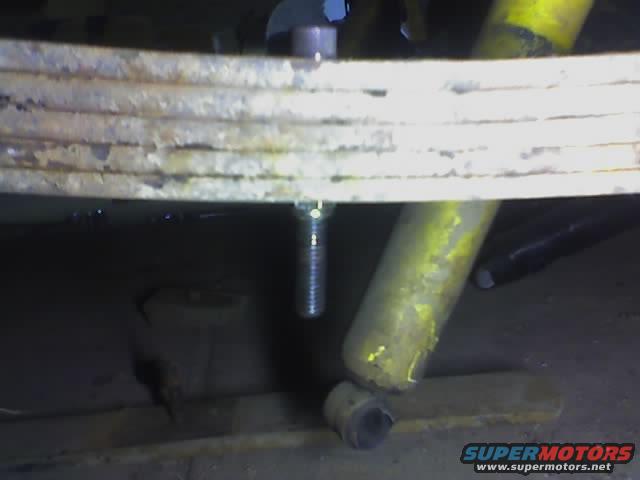 bolt thru the leaf springs.