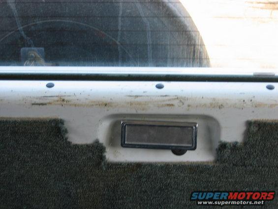 beat up tailgate from the p.o.