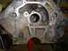 1979 Ford Bronco - This is a close-up view of an engine block, showing its internal structure and mounting points.