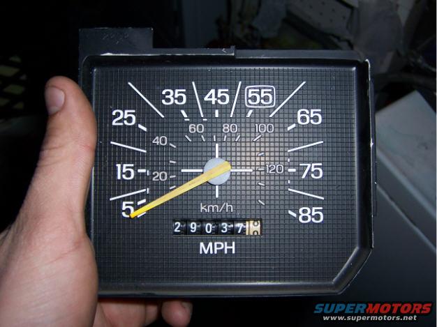 speedo to the 84 dash