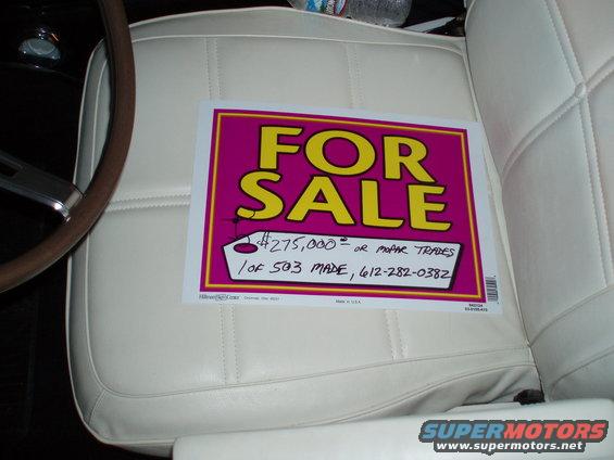 This is the price tag for that Dodge Daytona... 