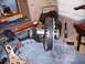 1988 Ford Bronco - A differential gear assembly is shown on a blue quilted surface, surrounded by various tools.
