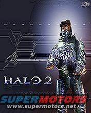 Halo 2 video game promotional art Master Chief holding a weapon