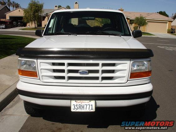 1996 Ford Bronco front view with California license plate 3SRH771