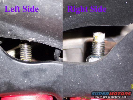 000_0064twopizz.jpg The right is the same for removal and installing. But its a little more difficult. Its harder to get any tools in there. Even with a crazy head socket.. I latter found this intresting opening on the right side looks a little wider.