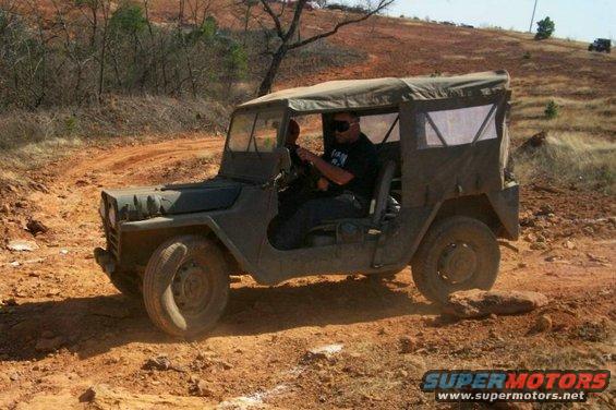 nate-and-bleddyn-at-blind-mans-bluff.jpg Nate navigating Bleddyn in their M151A Mutt through the winding Blind Man's Bluff course.  And yeah, the driver is BLINDED while wearing welder's goggles.
