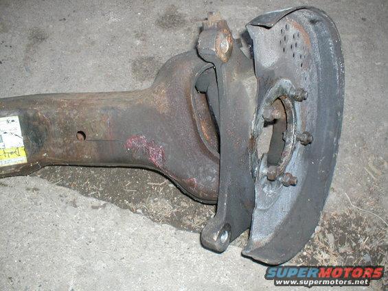 1979 Ford Bronco front axle assembly part with brake rotor mounting surface