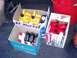 1992 Ford Bronco - Boxes of automotive fluids, including Motorcraft Mercon/Dexron III, are stored on the ground.