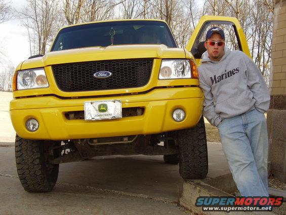 a shot of me and my truck 