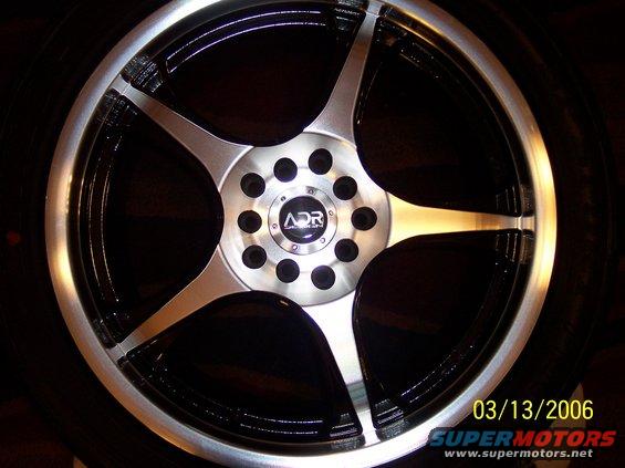 ADR custom alloy wheel with black and silver finish