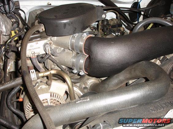 Engine bay with K&N FIPK intake system installed