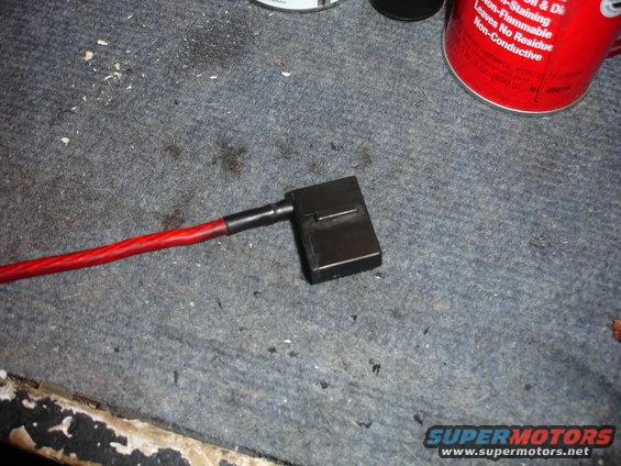 8 gauge wire soldered into the stock wire harness