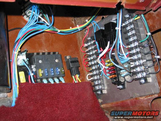 Custom wiring harness with multiple fuse blocks and relays