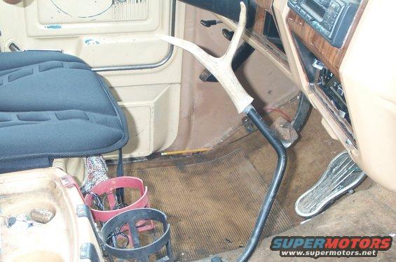 dcp_8635.jpg the awsome deer antler shift handle installed my the previous owner.  isn't it great yea i removed it shortly