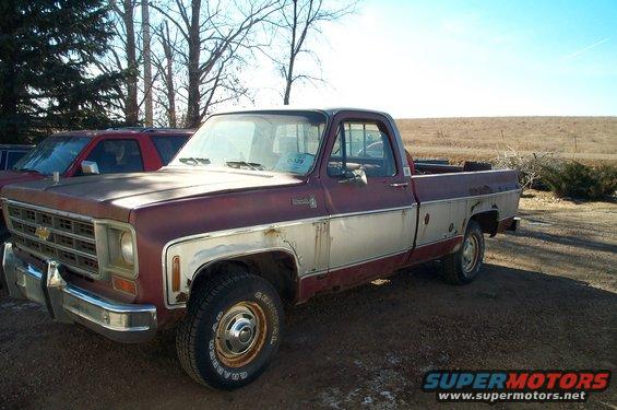a 77 chevy 4x4 with a 400 engine that i bought for $20