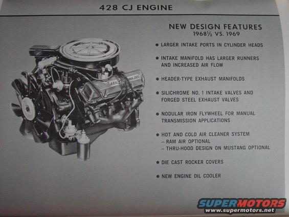 1969 Larger intake ports.