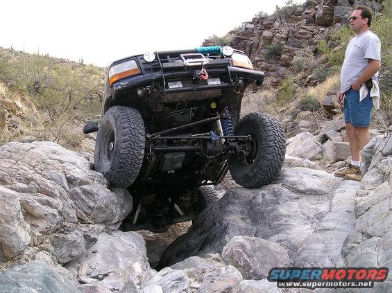 1993 Ford Bronco navigating rocky terrain