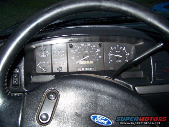 1992 Ford Bronco dashboard with odometer showing 131954 miles