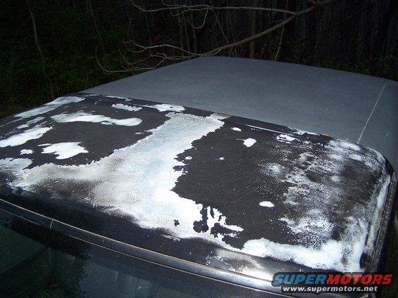 Cab roof losing clearcoat