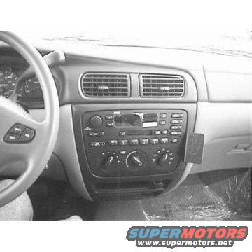 2000 Midnight Black Ford Taurus SES 4-Door Sedan - Custom Dash Mount from ProClipUSA.com