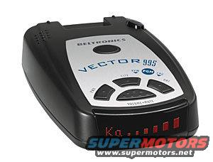 2000 Midnight Black Ford Taurus SES 4-Door Sedan - Beltronics Vector 995 Radar Detector from CircuitCity.com