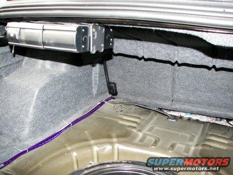 Audio System Installation - Amplifier Power Wires passed below rear seat and through to trunk