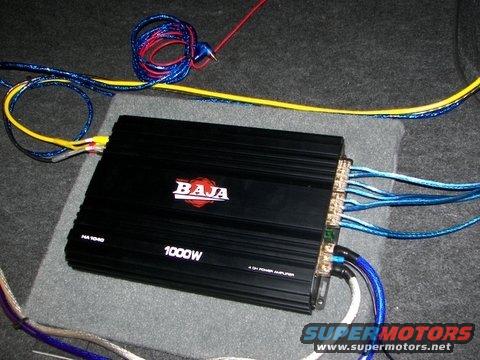 audio_install_profile_amp.jpg Audio System Installation - Profile Amplifier installed