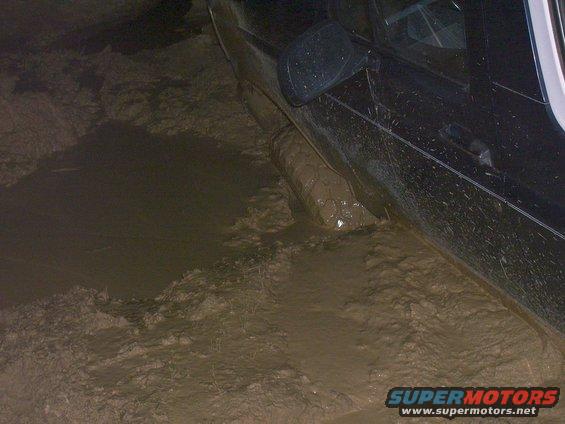 1992 Ford Bronco side view stuck in mud