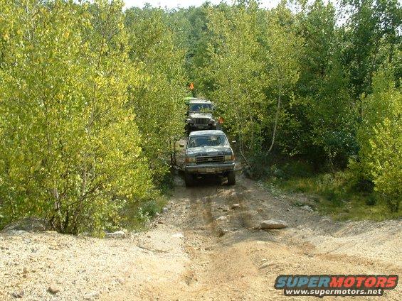Coming up the trail