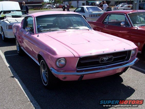 This rare pink fastback was for sale.