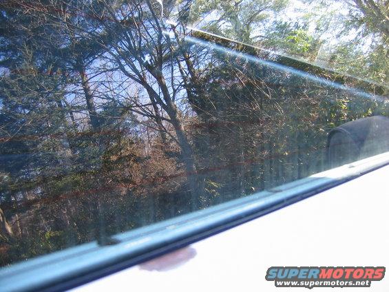 Horribly scratched window