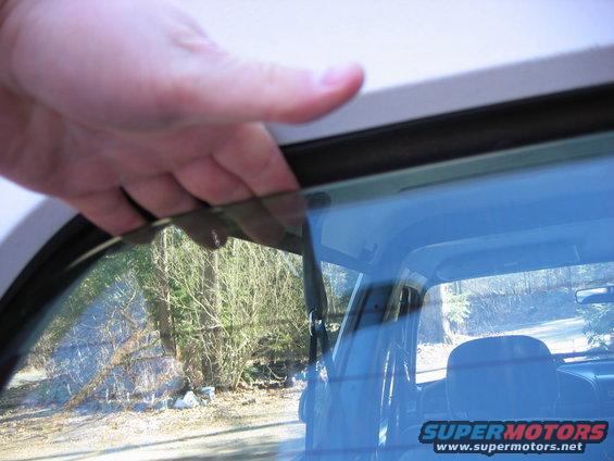 As far as my hand goes in the window on the drivers side