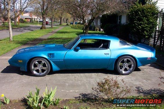 Blue 1979 Pontiac Trans Am parked on a driveway