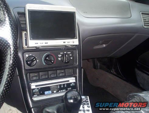 flip out tv with dvd player custom mounted in dash