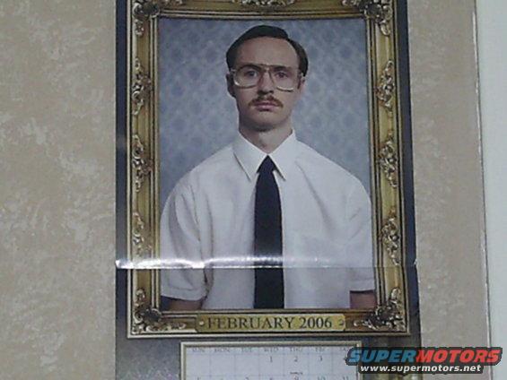 Framed portrait with "FEBRUARY 2006" text