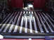 1978 Ford Bronco - Applying sound deadening material to the floor of a 1978 Ford Bronco.