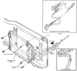 1978 Ford Bronco - Exploded diagram illustrates the intricate workings of a vehicle's door latch assembly.