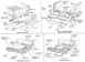 1978 Ford Bronco - These diagrams detail various parts of a vehicle, likely for repair or assembly purposes.